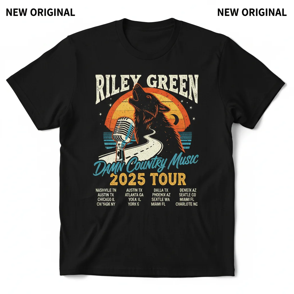 Riley Green "Damn Country Music" 2025 Tour Tee – Wear the Anthem