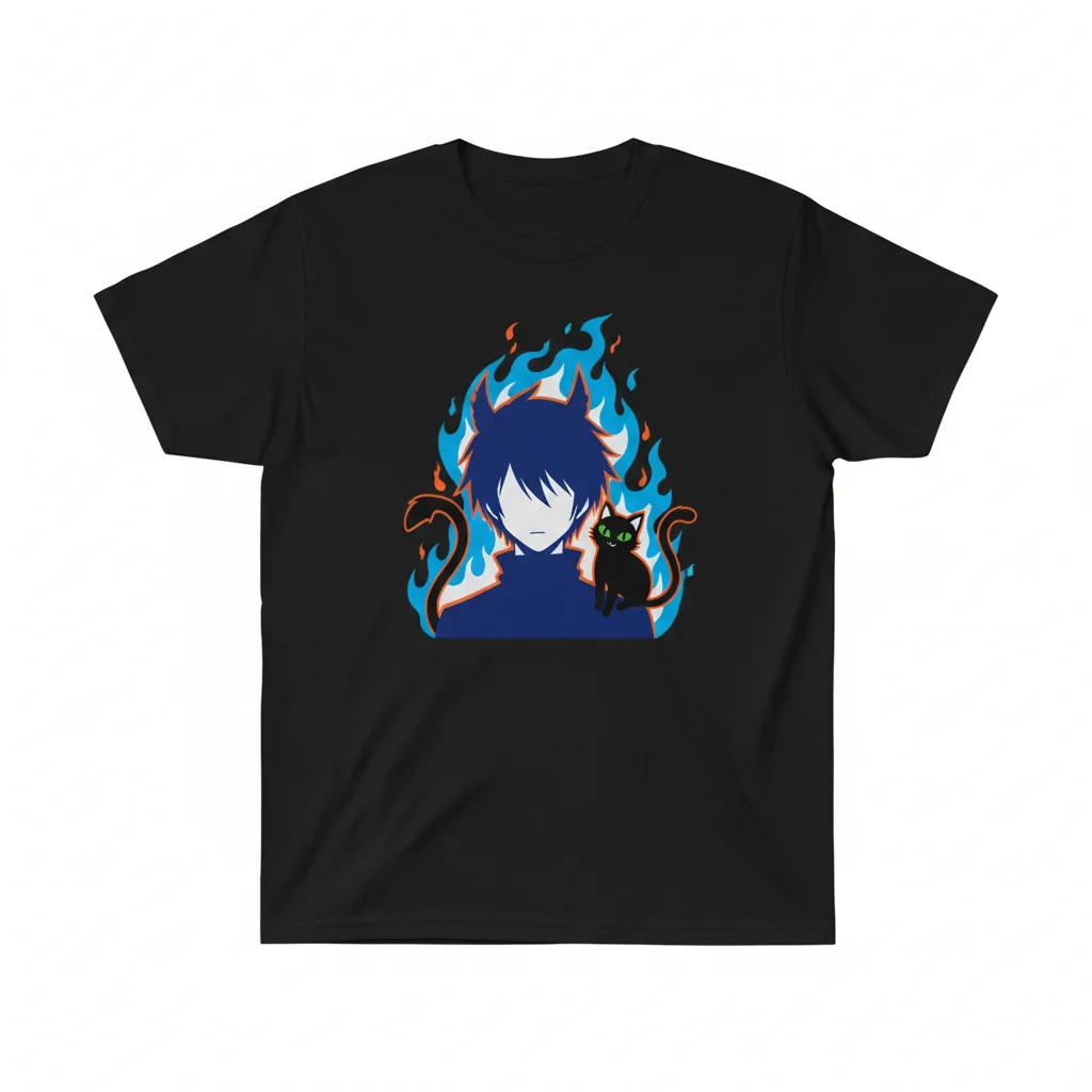 Embrace Your Inner Exorcist: Rin & Kuro's Bond - Premium Essential T-Shirt