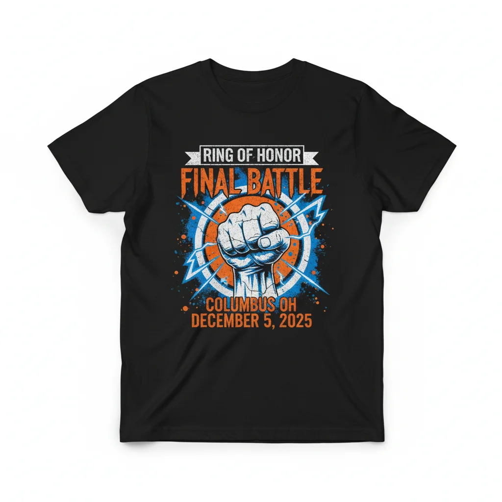 Ring of Honor ROH Final Battle 2025 Columbus OH T-Shirt Official Event Apparel