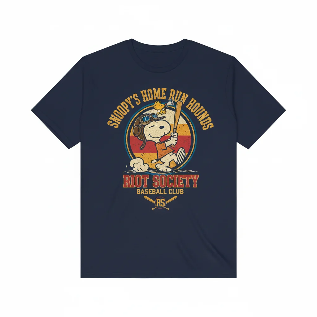 Riot Society x Peanuts Snoopy’s Baseball Club Shirt – Built to Last, Designed for Comfort