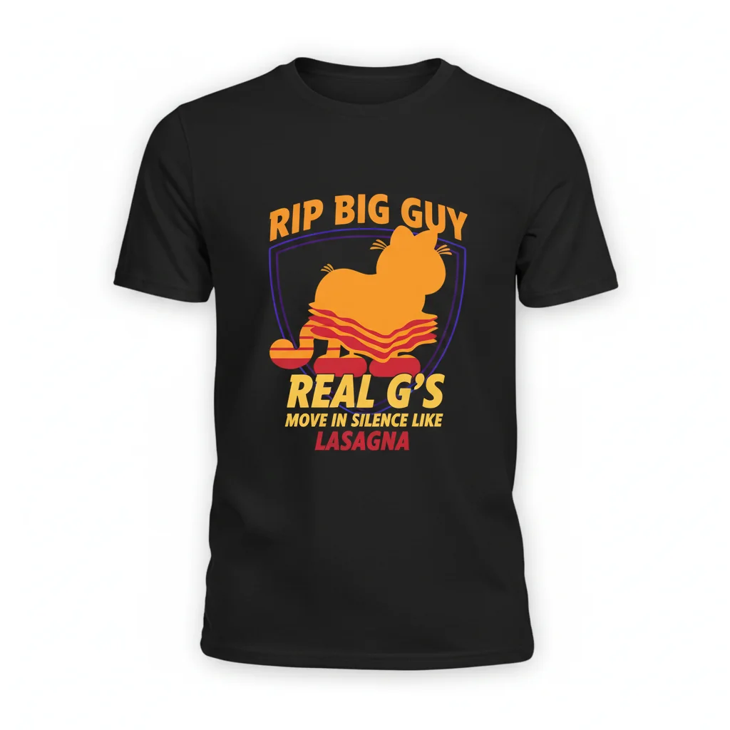 RIP Big Guy Real G’s Move In Silence Like Lasagna Shirt – Enduring Style & Comfort
