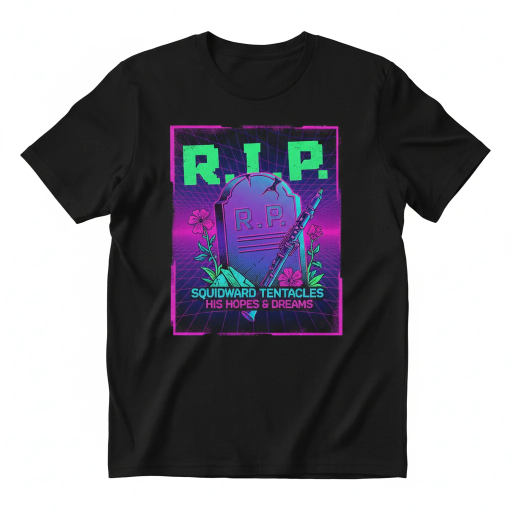 R.I.P. Squidward Essential T-Shirt - Premium Cotton Graphic Tee