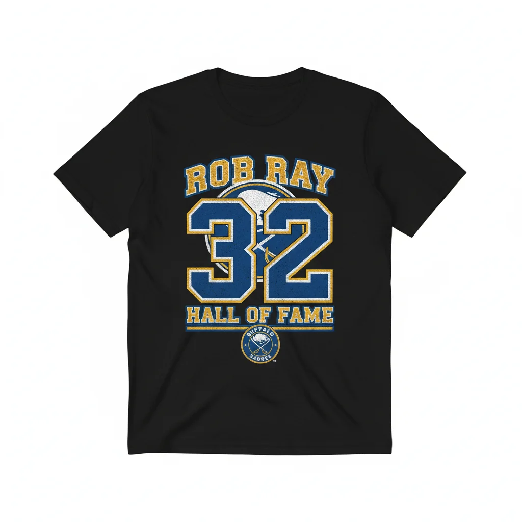 Rob Ray Buffalo Sabres #32 HOF Legend Tribute Tee