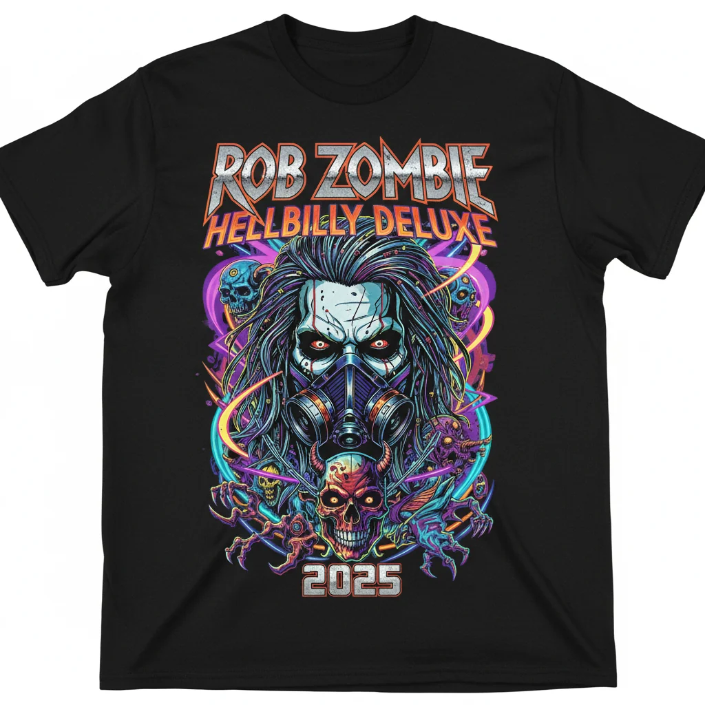 Rob Zombie Hellbilly Deluxe 2025 T-Shirt – Official Band Merch