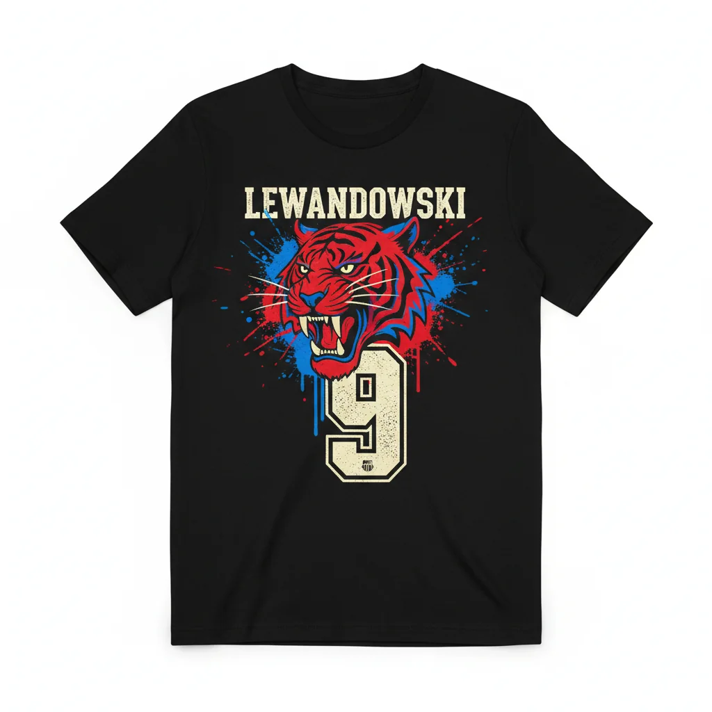 Robert Lewandowski Barcelona #9 Essential T-Shirt – Unrivaled Durability & Comfort