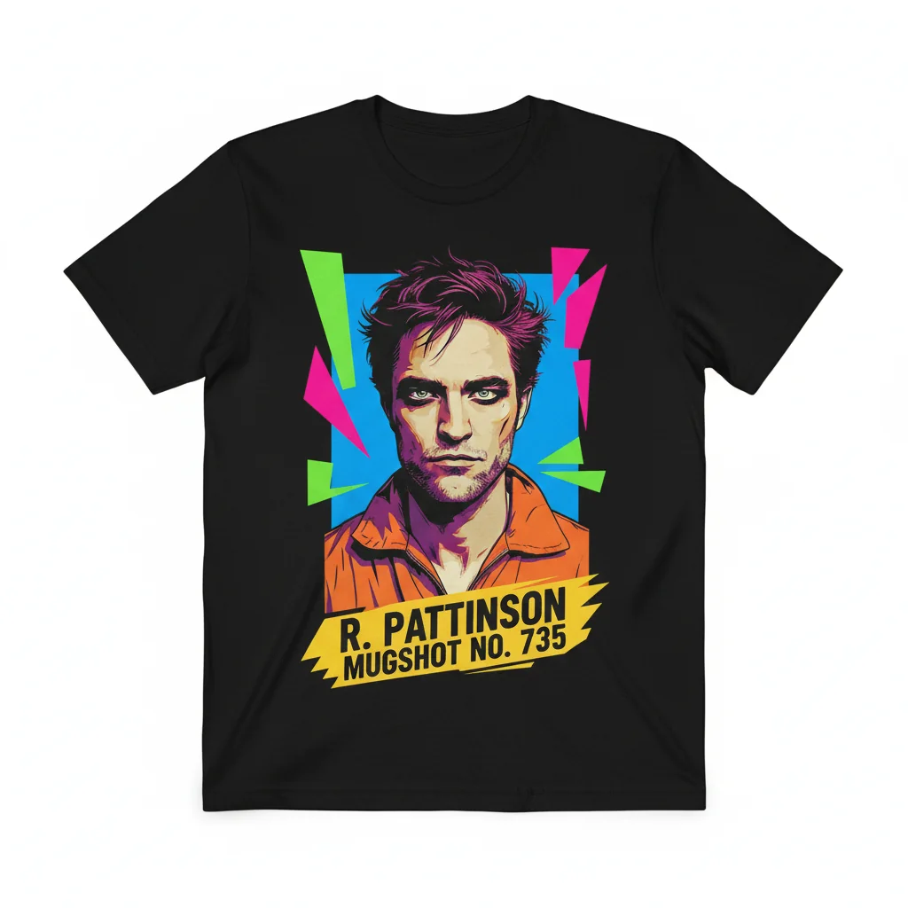 Robert Pattinson Mugshot Essential T-Shirt – Iconic Fan Apparel