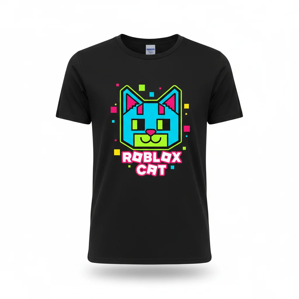 Roblox Cat Essential T-Shirt: Vibrant & Durable Comfort
