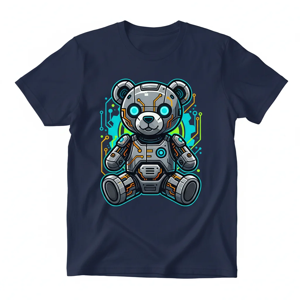 Robot Teddy Bear T-Shirt: Unmatched Durability & Comfort