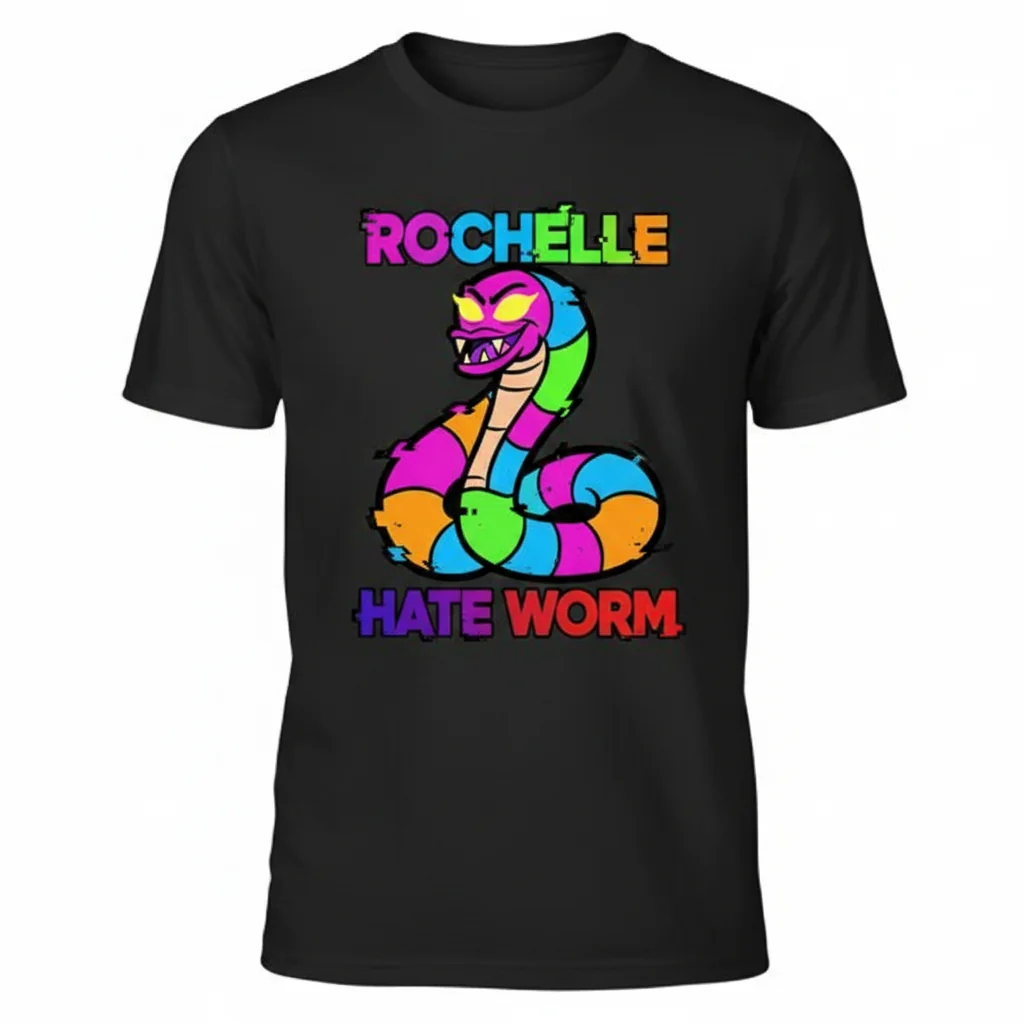 Rochelle: Hate Worm Essential T-Shirt – Durable, Vibrant & Perfect Fit