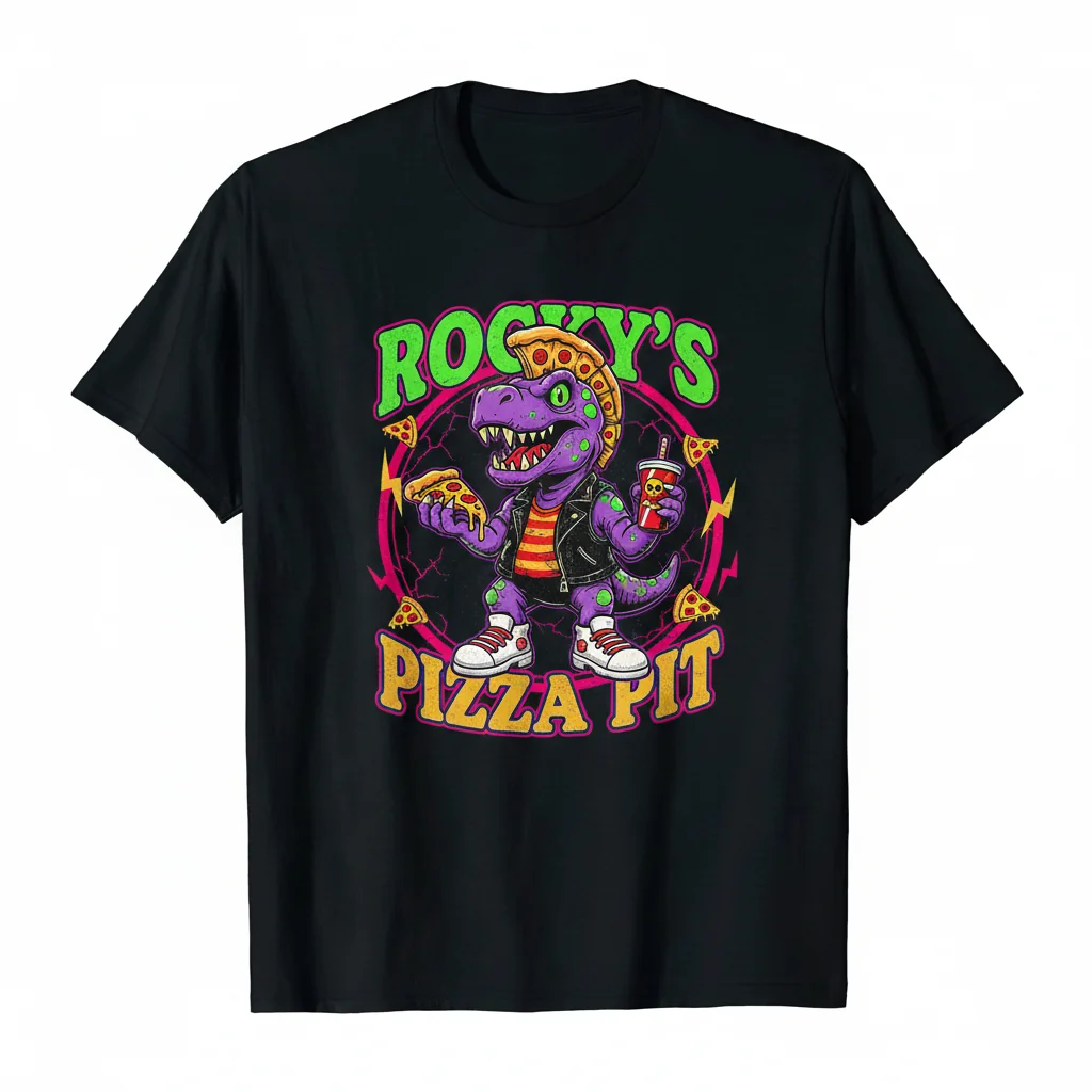 Rocky Peter Piper Pizza Graphic Tee - Essential Comfort & Style