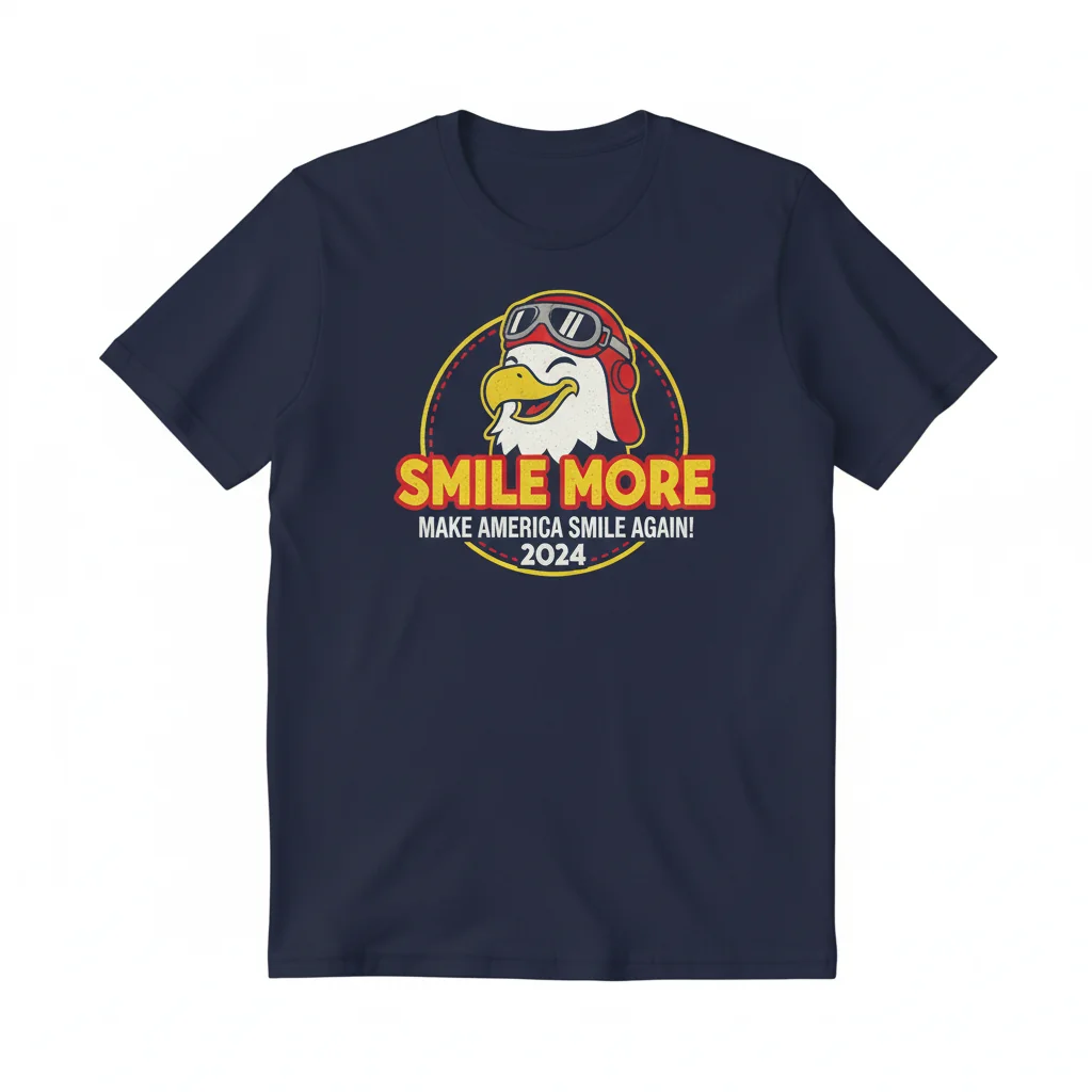 Roman Atwood Smile More Make America Smile Again 2024 T-Shirt - Official Fan Merch
