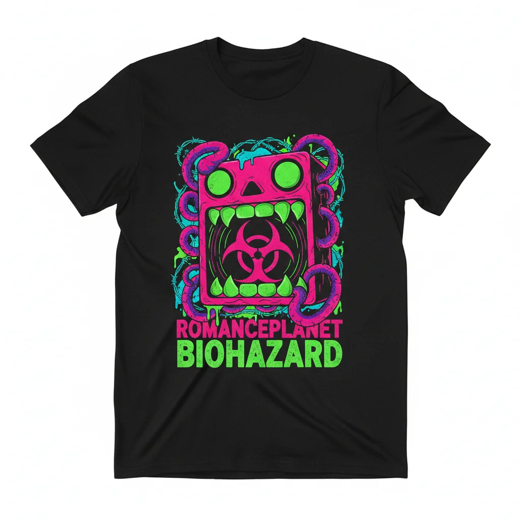Romanceplanet Biohazard Domo: Unleash Your Inner Rebel Tee