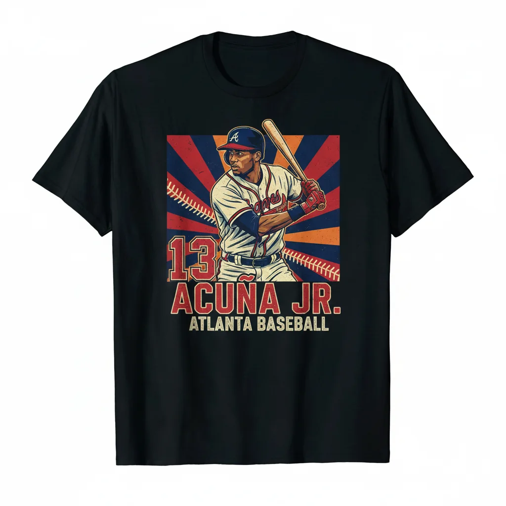 Ronald Acuña Jr. Vintage MLB Atlanta Braves Baseball Shirt