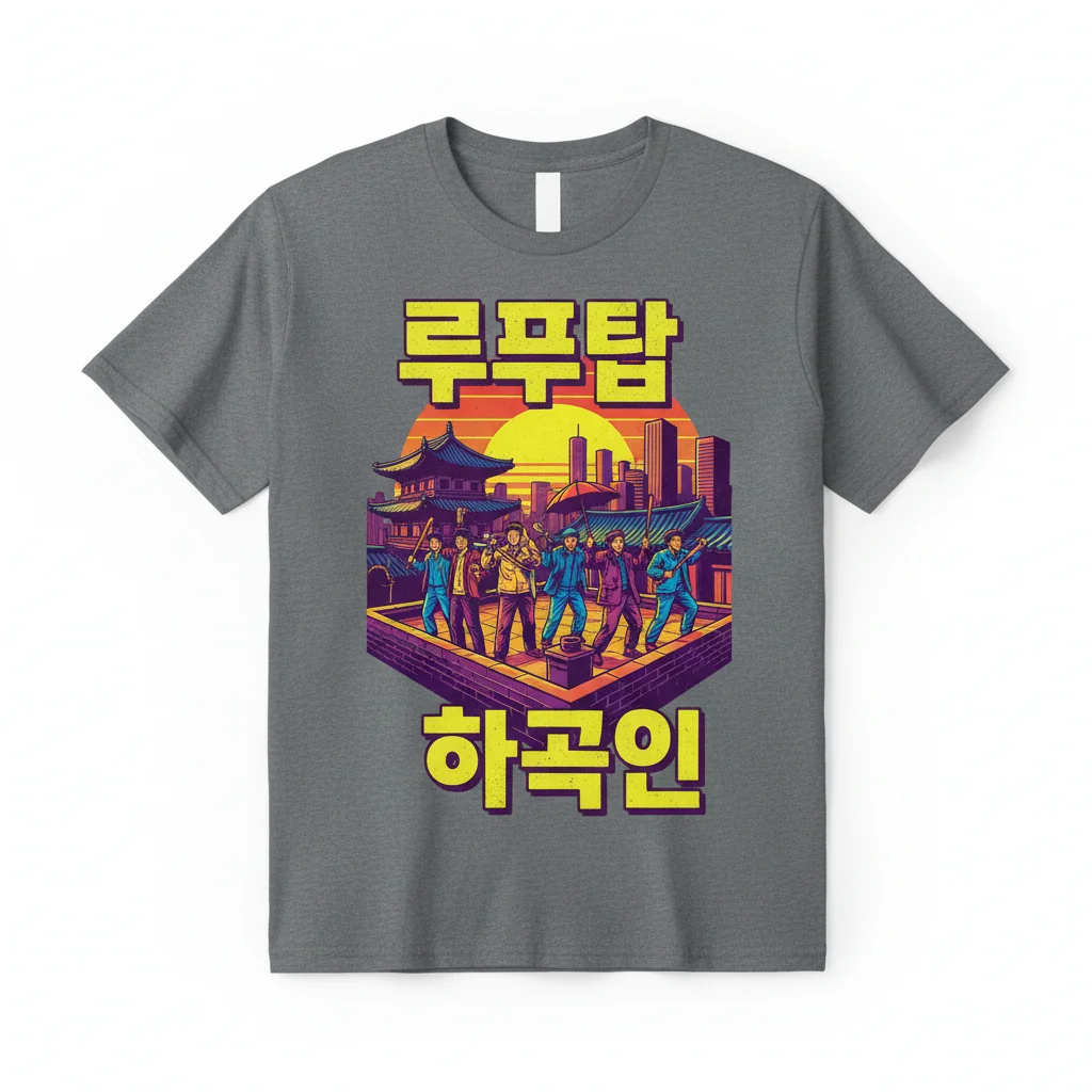 Rooftop Koreans Men's Heavyweight T-Shirt - Sport Grey