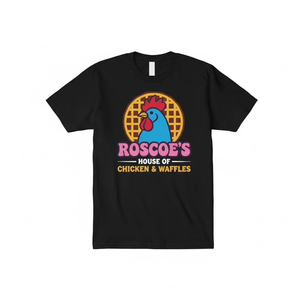 Roscoe's House of Chicken Waffles T-Shirt: A Taste of LA Culture
