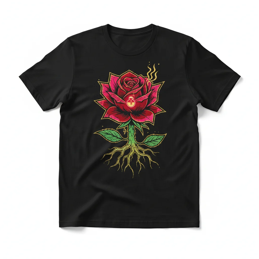 Rose "Bloom" Essential T-Shirt – Wear Your Inner Garden