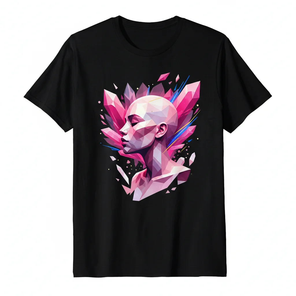 Rose Quartz Portrait Essential T-Shirt – Soft & Stylish Unisex Tee