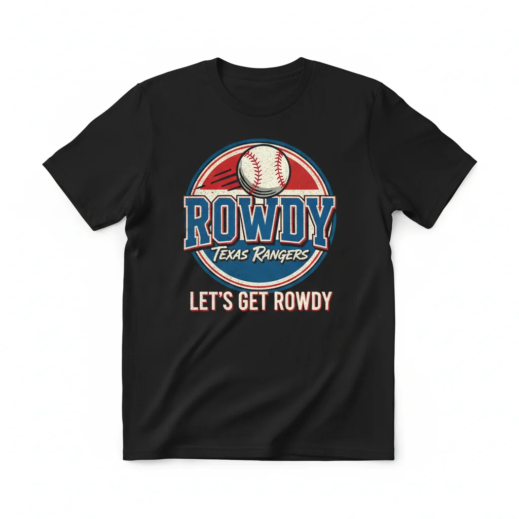 Rowdy Tellez Texas Rangers "Let's Get Rowdy" Premium Fan Tee – Built to Last!
