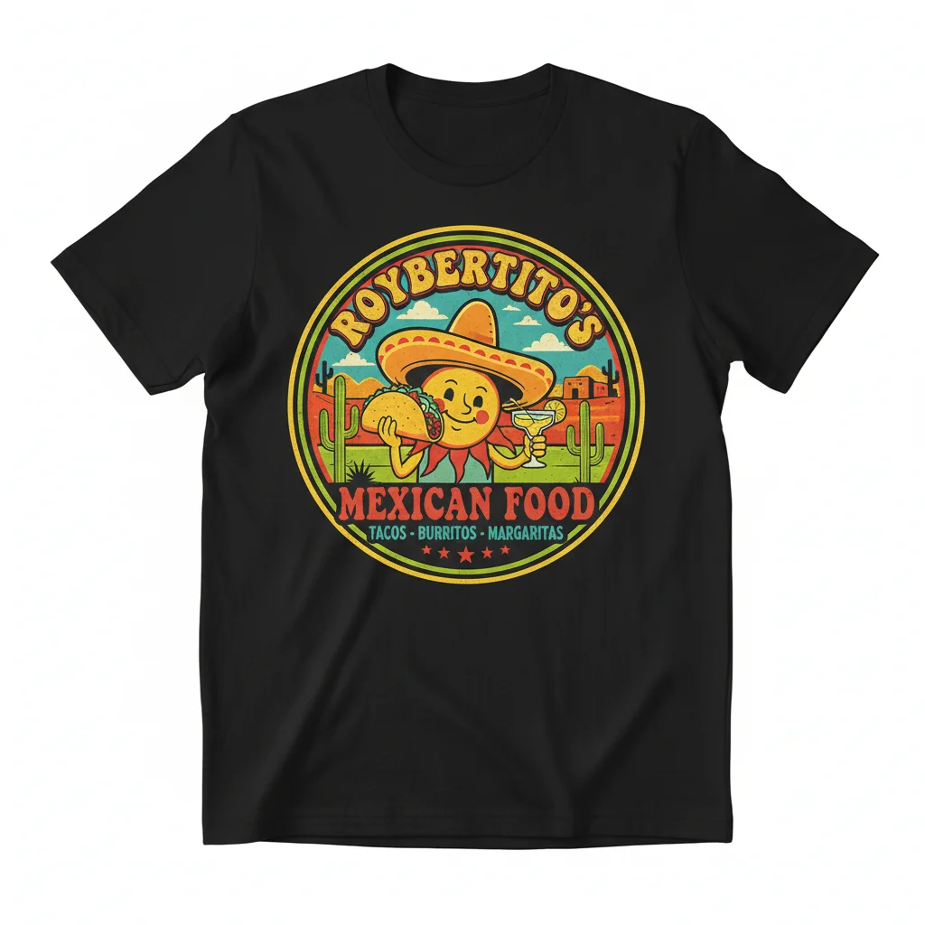 Roybertito's Essential Tee: Mexican Food Vibe