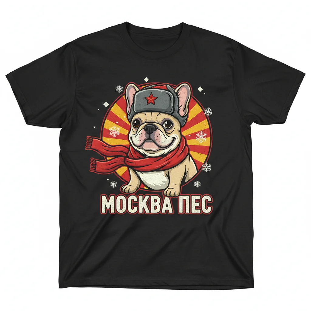 Russian French Bulldog Essential T-Shirt: Lasting Comfort & Vibrant Style