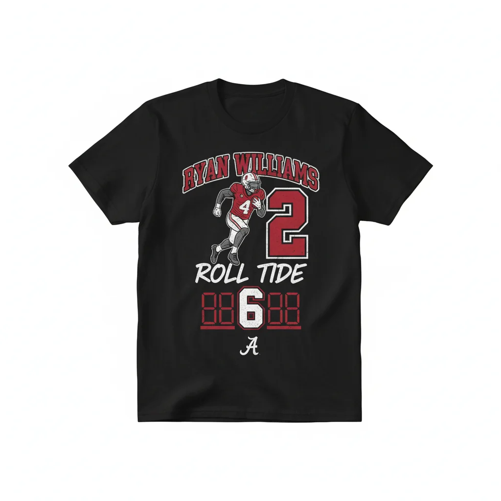 Ryan Williams Alabama Crimson Tide Football Fan T-Shirt