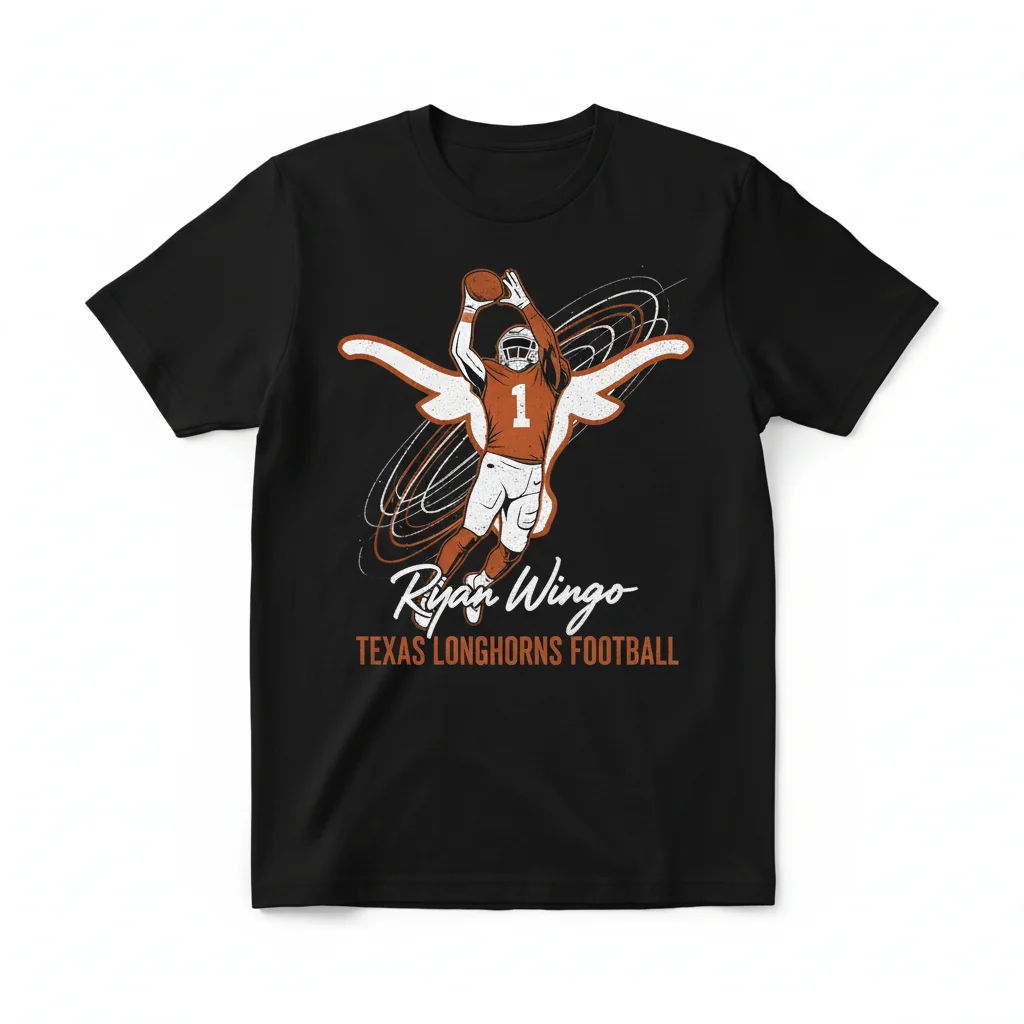 Ryan Wingo Texas Longhorns Football Signature Tee