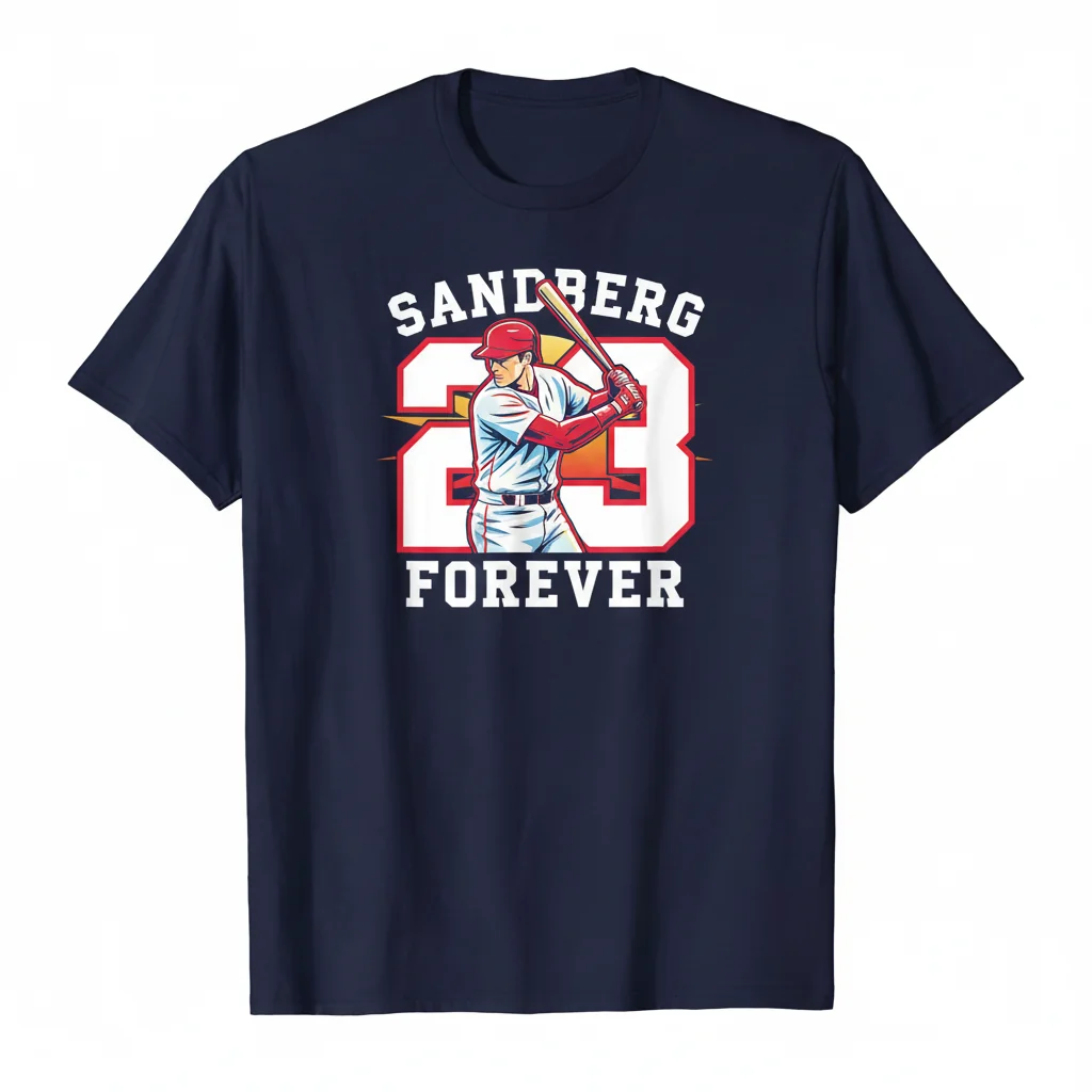 Ryne Sandberg Forever 23 T-Shirt – Chicago Cubs Legend Apparel