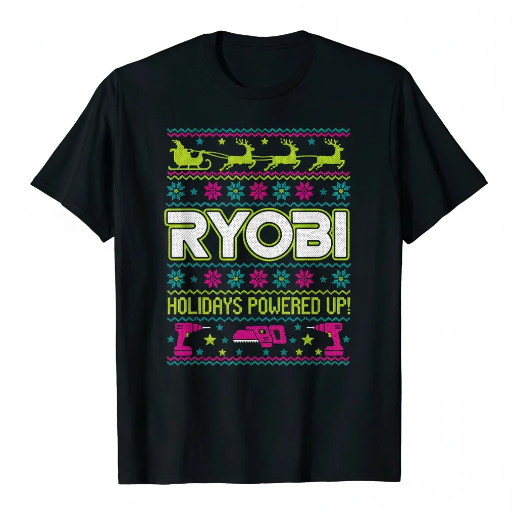 Ryobi Power Tools Official Ugly Christmas Sweater - Festive & Durable
