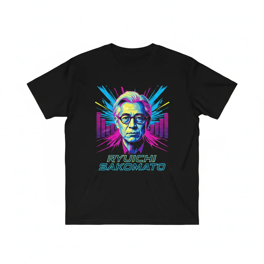 Ryuichi Sakamoto Tribute T-Shirt | Premium Cotton & Fade-Resistant Print 1 Ryuichi Sakamoto Tribute T-Shirt | Premium Cotton & Fade-Resistant Print