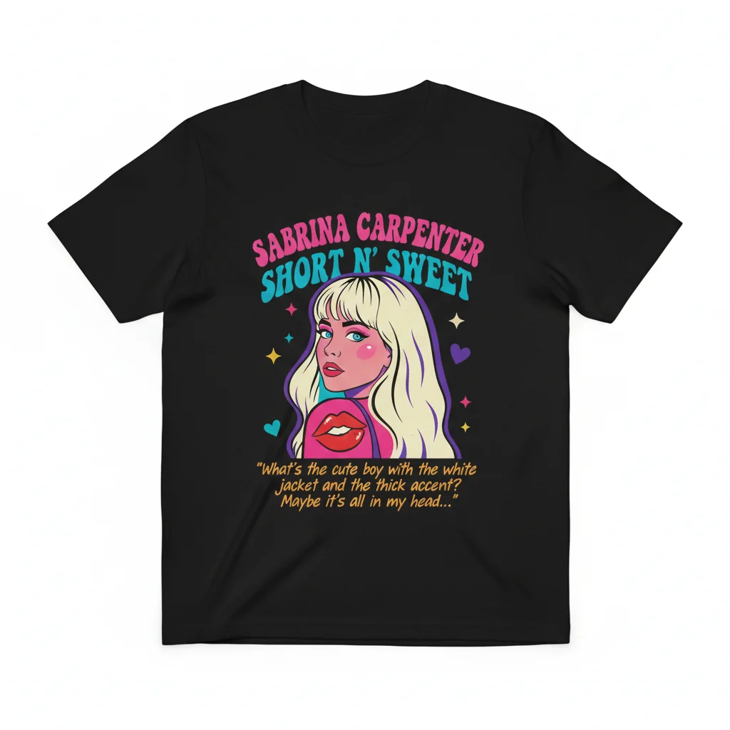 Sabrina Carpenter 'Short n' Sweet' Album Quote Fan Poster