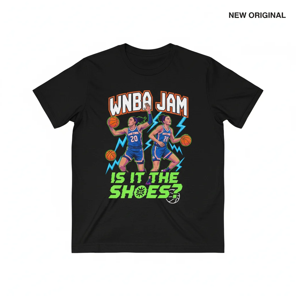 Sabrina Ionescu New York Liberty WNBA Jam 'Is It The Shoes?' T-Shirt