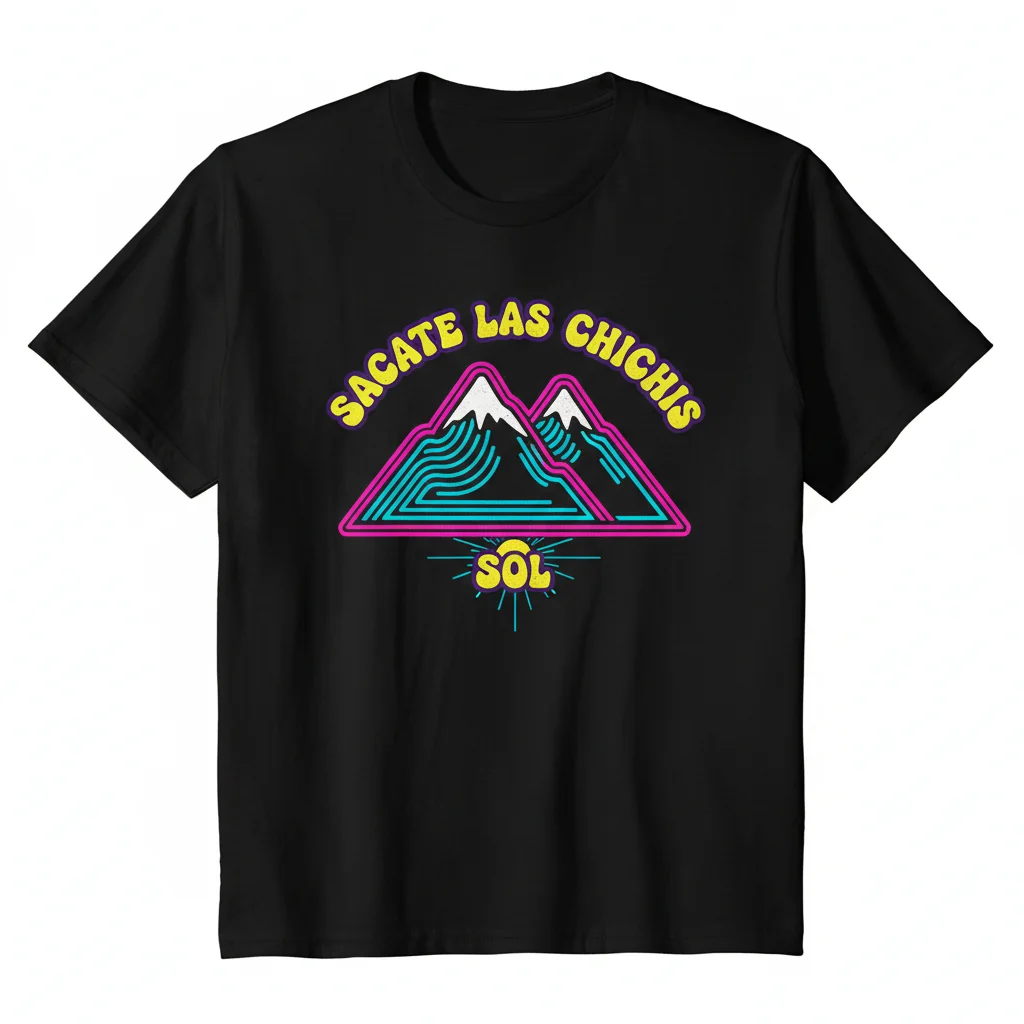 Camiseta Esencial "Sacate Las Chichis" – Algodón Peinado, Ajuste Unisex