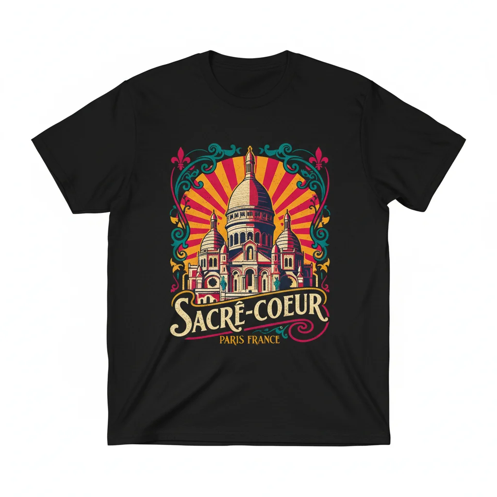Sacre-Coeur Vintage Shirt – Parisian Spirit, Modern Comfort