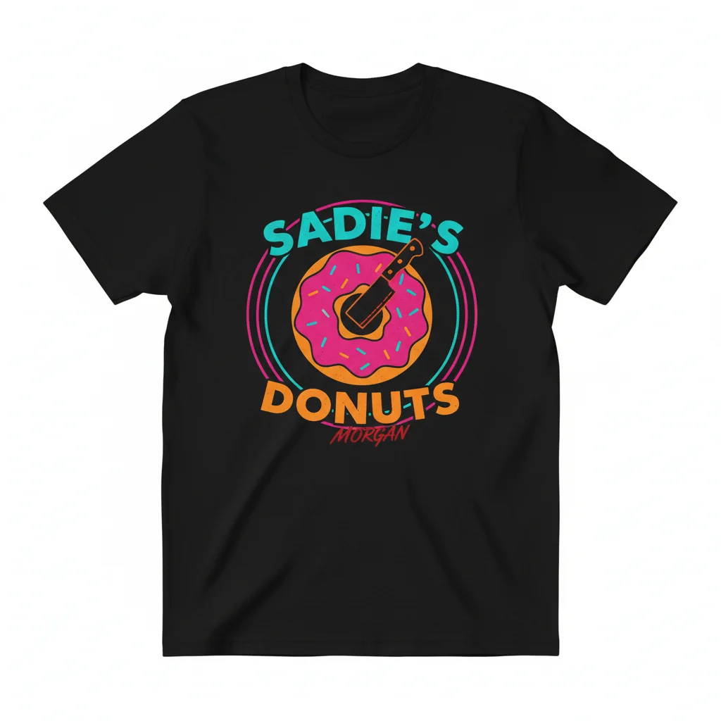 Sadie's Donuts & Dexter Morgan – Camiseta Esencial Duradera