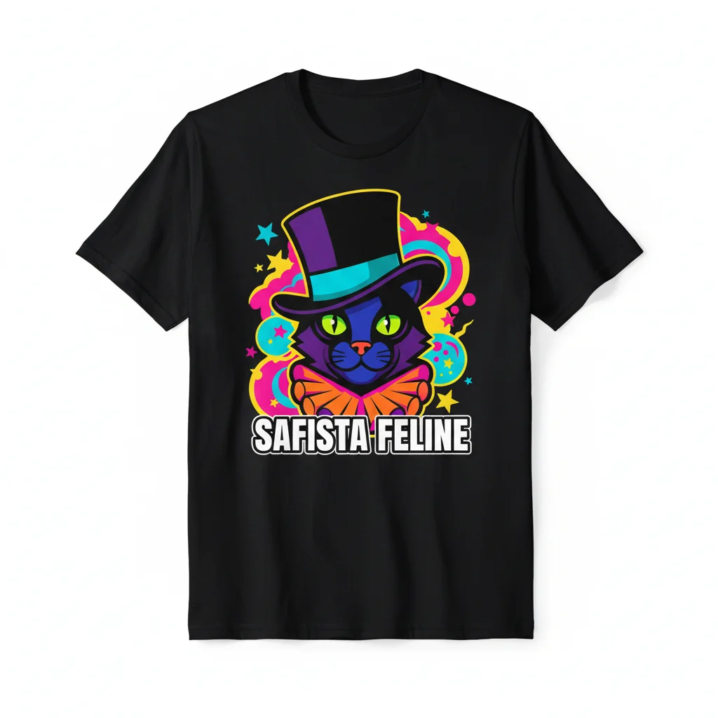 Safista Essential Cat T-Shirt – Durable, Vibrant & Perfect Fit