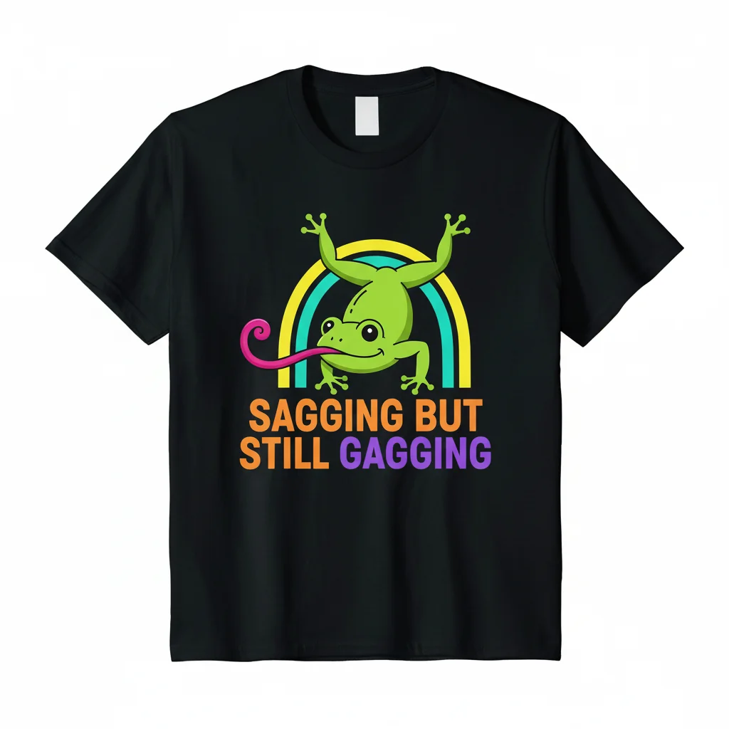 Divertido Sapo Chupando Camiseta Esencial de Algodón – Hombre & Mujer