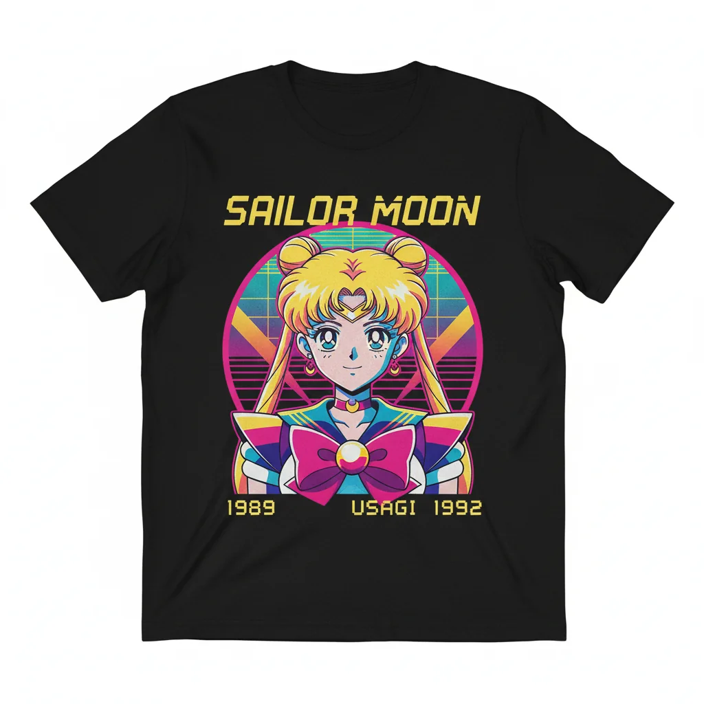 Camiseta Sailor Moon 1989 Album Cover Usagi 1992 - Durabilidad y Estilo Vintage