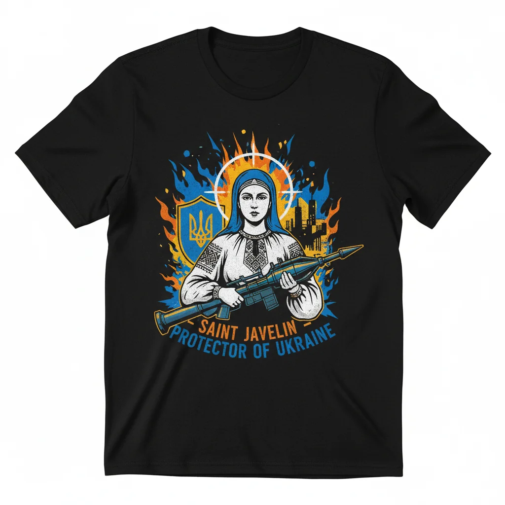 Saint Javelin Ukraine Defender Tee - Ultra-Durable & Fade-Resistant