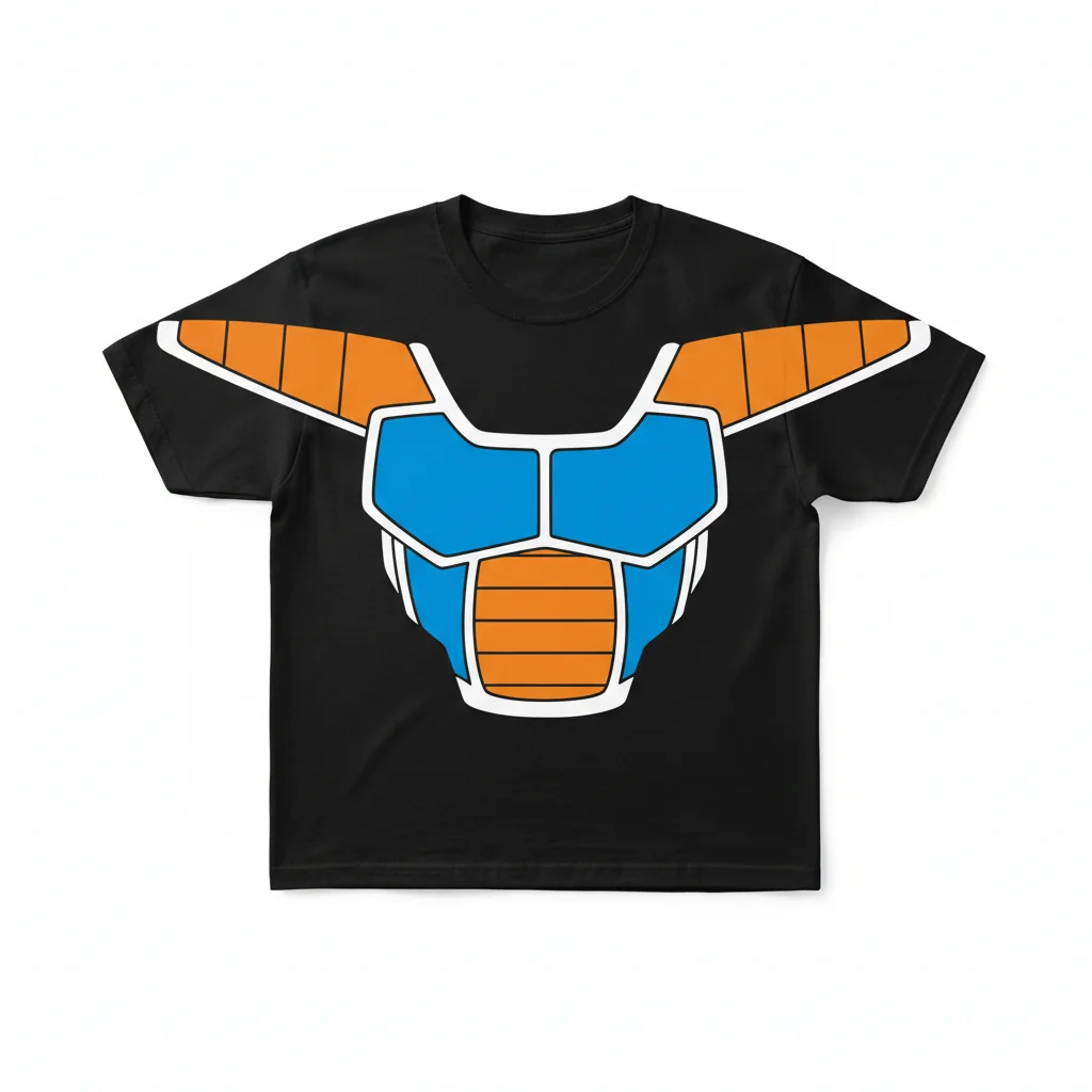 Saiyan Armor Dragon Ball Z Essential T-Shirt - Premium Cotton DBZ Tee