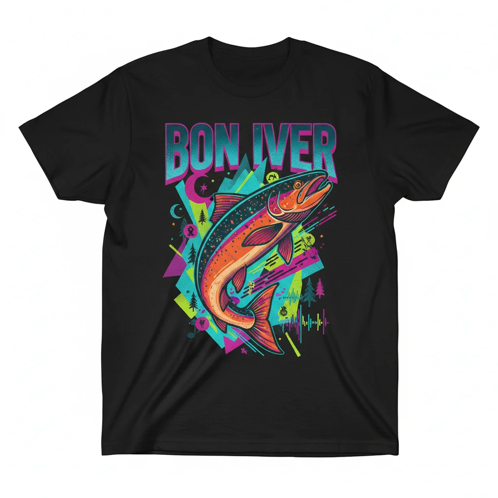 Premium Salmon Bon Iver Tee – Ultra-Soft & Fade-Resistant