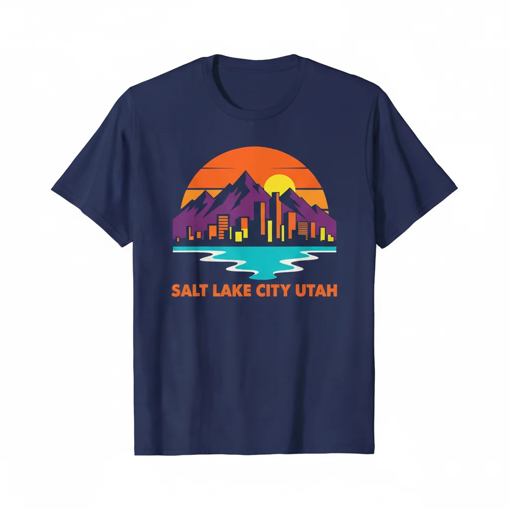 Salt Lake City Utah Skyline Essential T-Shirt - Urban SLC Tee