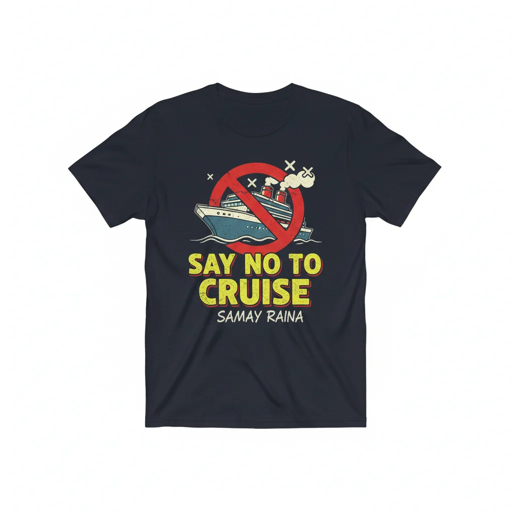Samay Raina: Voice & Vision "Say No To Cruise" Premium Tee