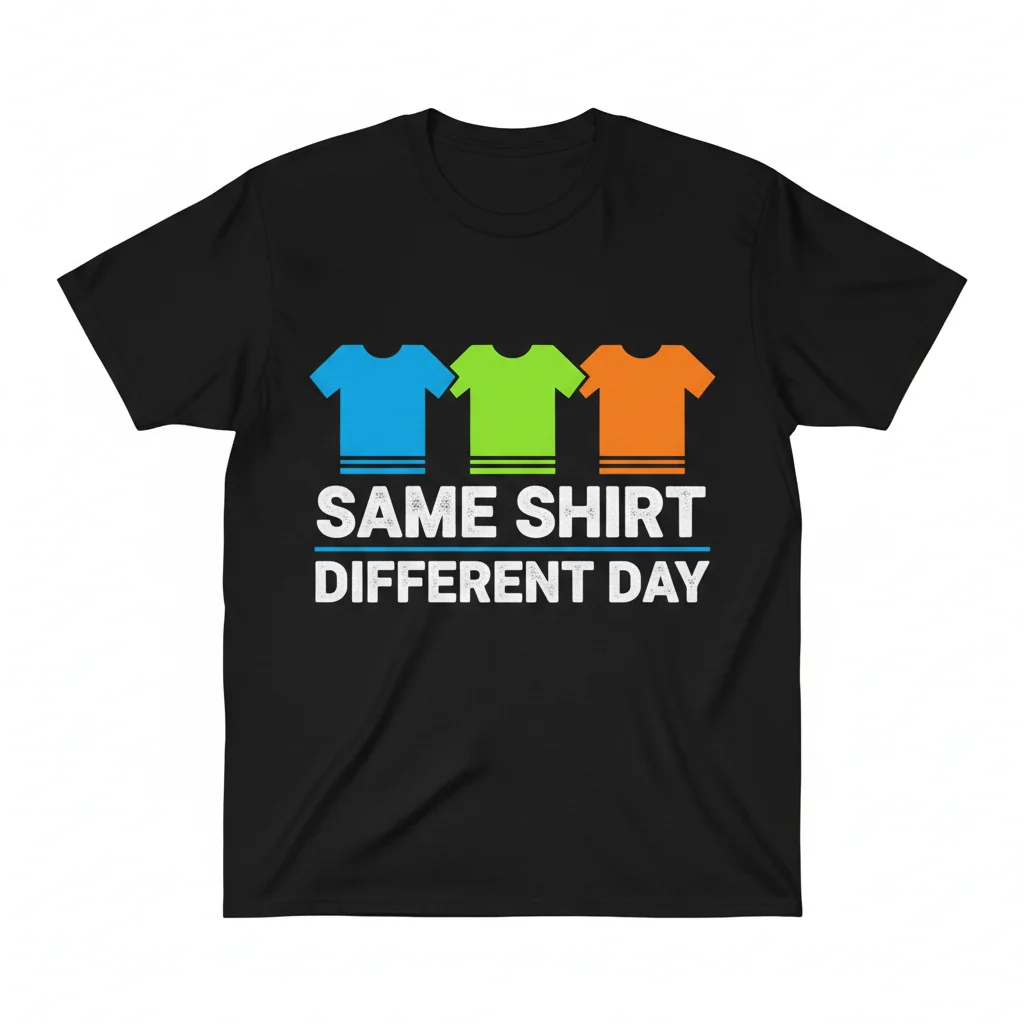 Same Shirt Different Day - Streetwear Essential Tee