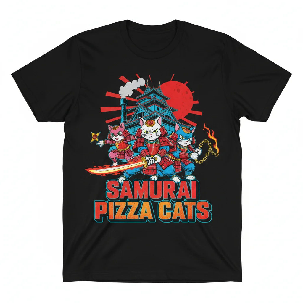 Samurai Pizza Cats: Essential Street Tee