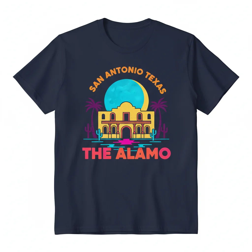 Alamo at Night Essential T-Shirt: Unmatched Comfort & Durability for San Antonio Style