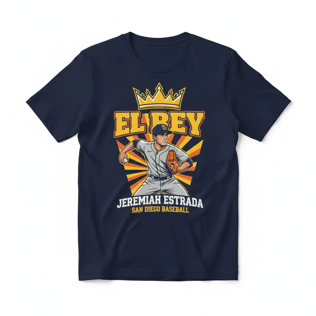 El Rey Jeremiah Estrada Tee | San Diego Baseball Tribute Shirt