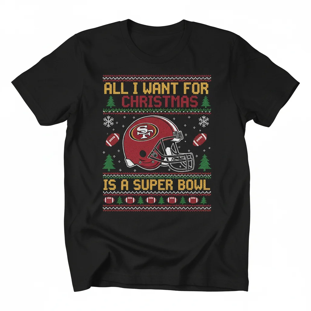 San Francisco 49ers Super Bowl Christmas Spirit Tee