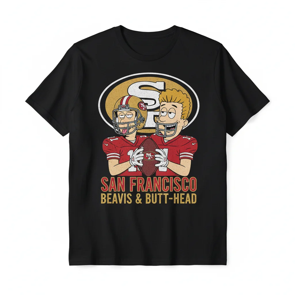 San Francisco 49ers x Beavis and Butt-Head Ultimate Fan Tee – Durable & Fade-Resistant
