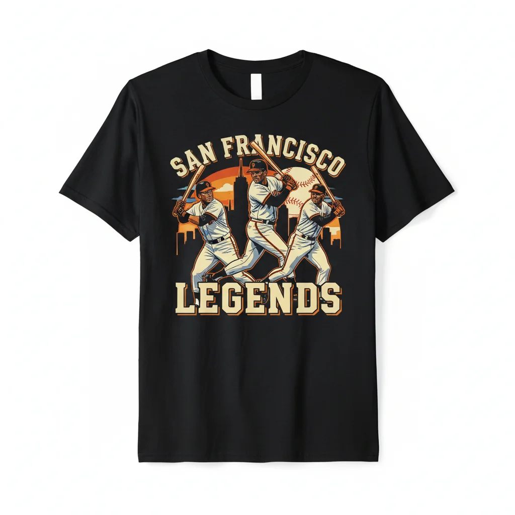 San Francisco Giants Baseball Legends T-Shirt - Premium Cotton Fan Apparel
