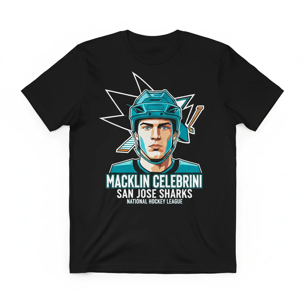 Celebrini Sharks NHL Tee – Street Legend Edition